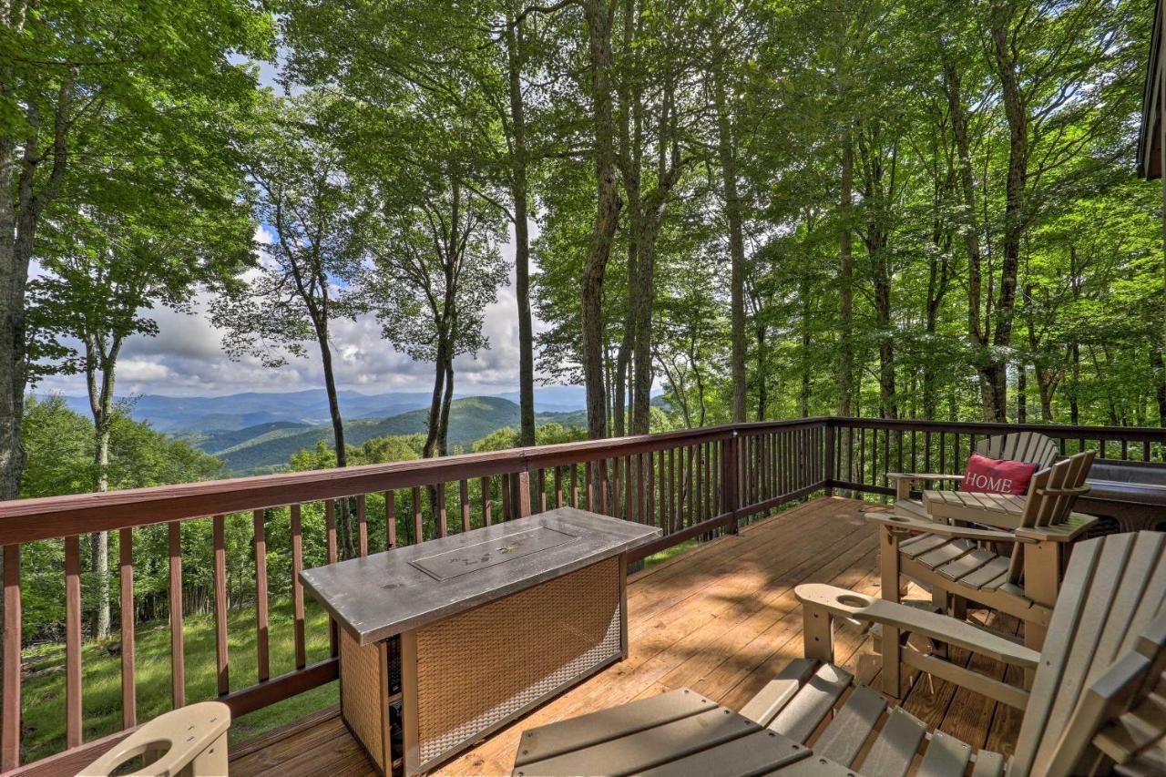 Beech Mountain Cabin Retreat With Hot Tub And Views! Exteriör bild