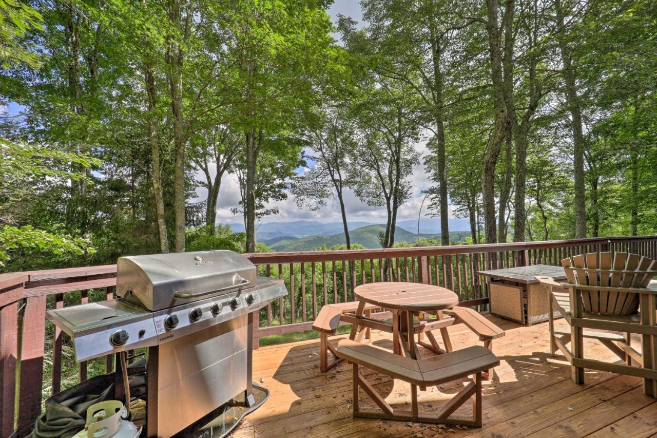 Beech Mountain Cabin Retreat With Hot Tub And Views! Exteriör bild