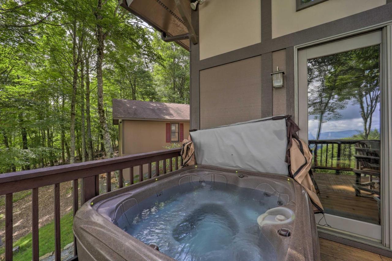 Beech Mountain Cabin Retreat With Hot Tub And Views! Exteriör bild