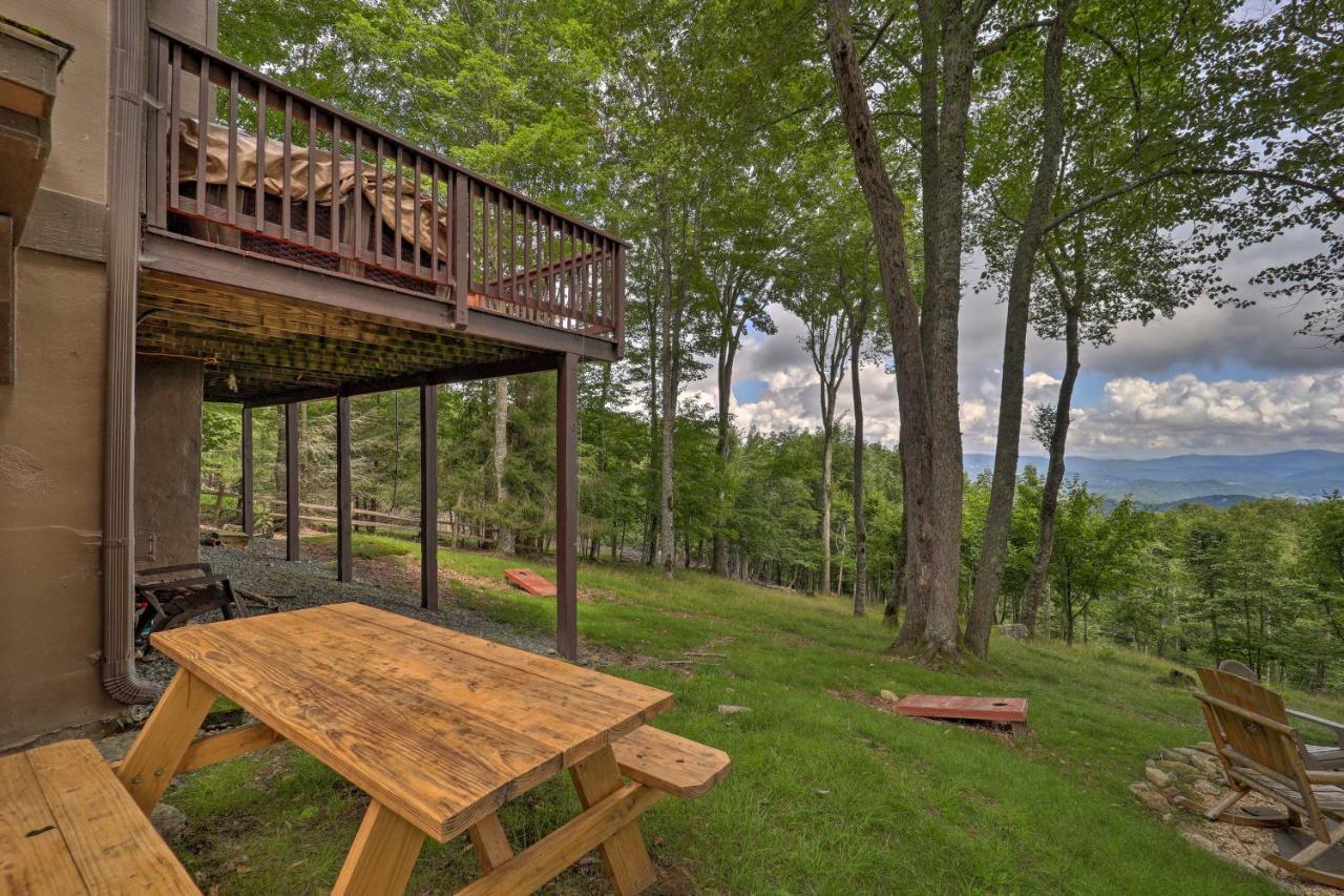 Beech Mountain Cabin Retreat With Hot Tub And Views! Exteriör bild