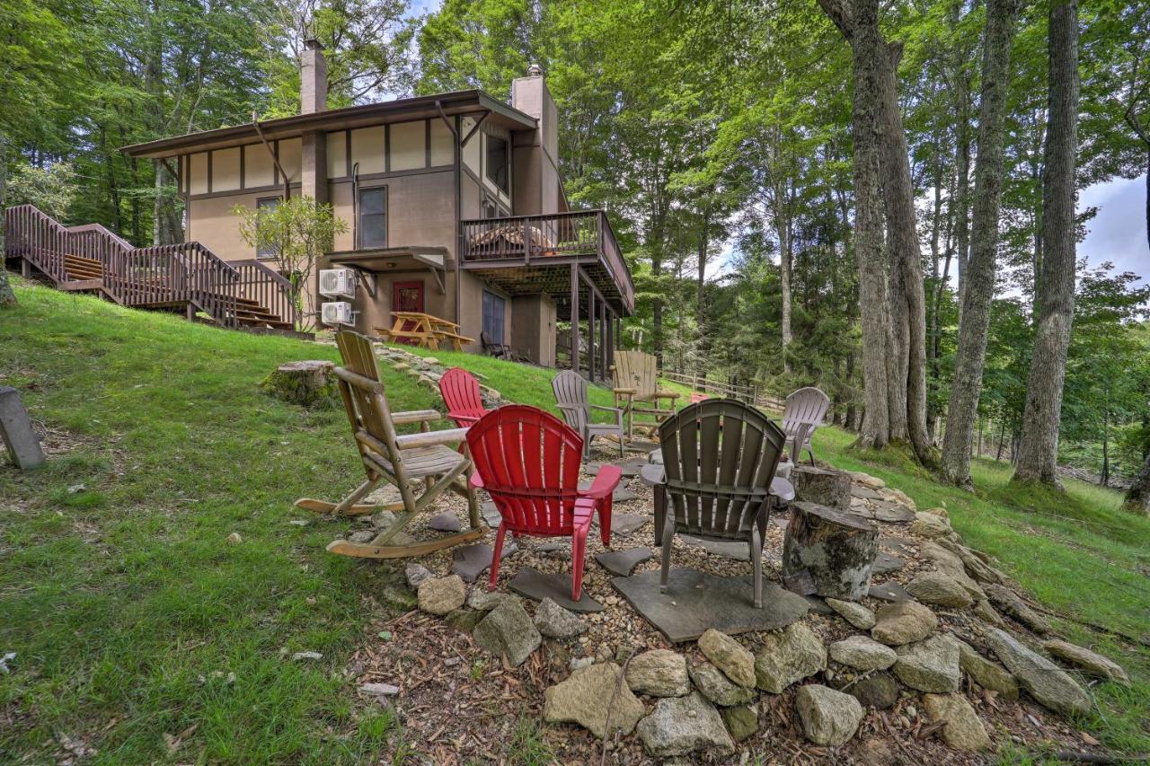 Beech Mountain Cabin Retreat With Hot Tub And Views! Exteriör bild