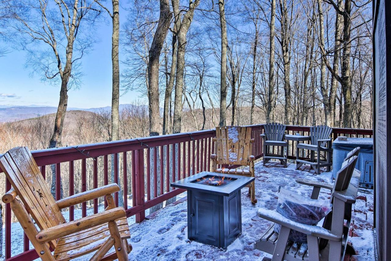 Beech Mountain Cabin Retreat With Hot Tub And Views! Exteriör bild